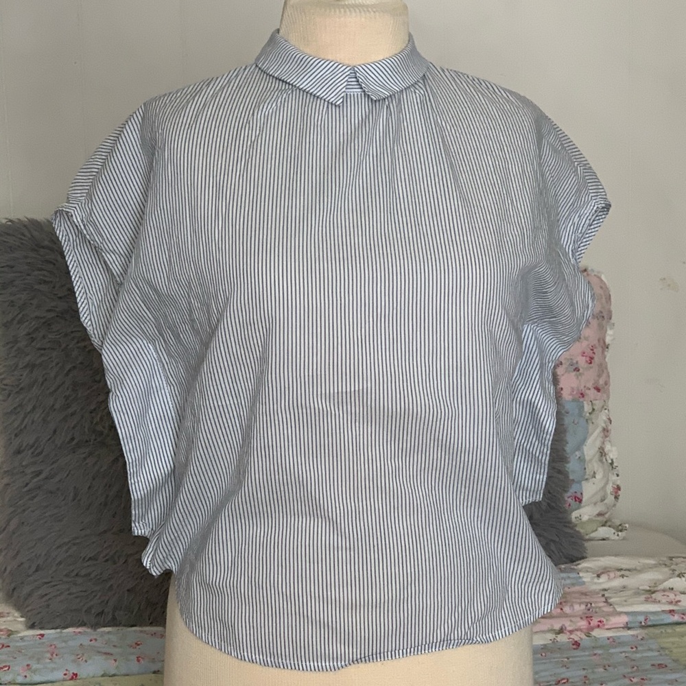 Backwards button-up shirt size 10-12